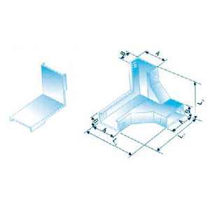 槽式下角（jiǎo）垂直三通蓋--體 XQJ-C-03G.