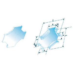 槽式水平四通蓋--體 XQJ-C-04A.